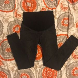 H&M size 10 super skinny maternity jeans dark gray